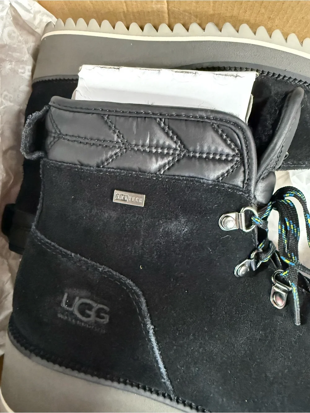 UGG Black Lace-Up Women's Boots
